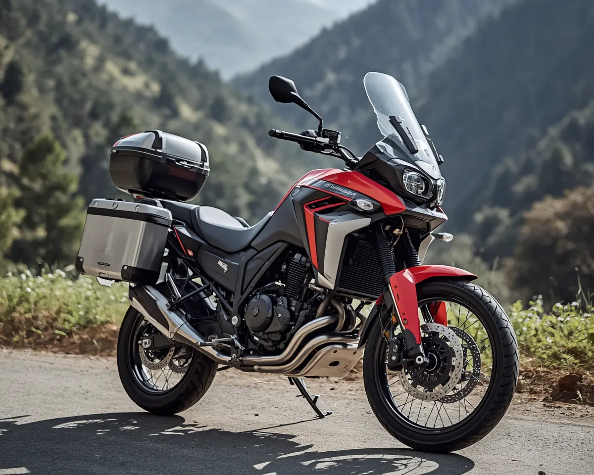 Motorcycle for mountain adventures beyond Manali